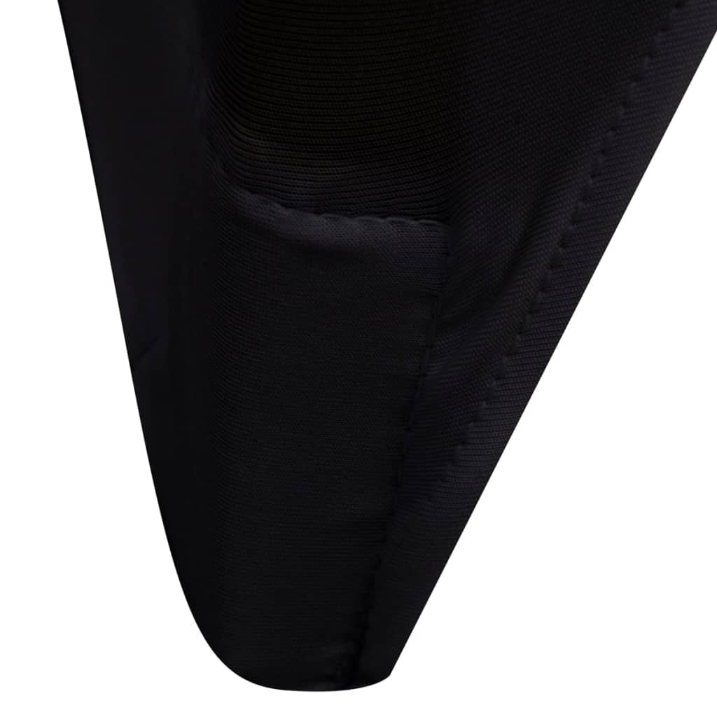 krēslu pārvalki, 30 gab., melns elastīgs audums