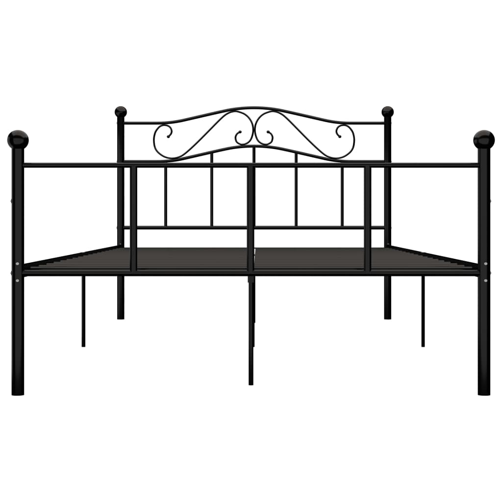 каркас кровати, черный металл, 140x200 см