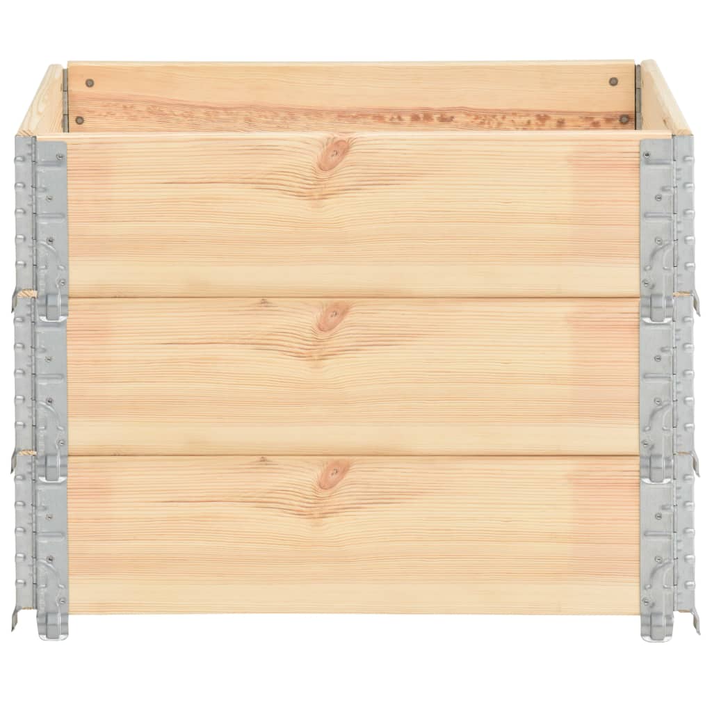 pallet edges, 3 pcs., 60x80 cm, solid pine wood