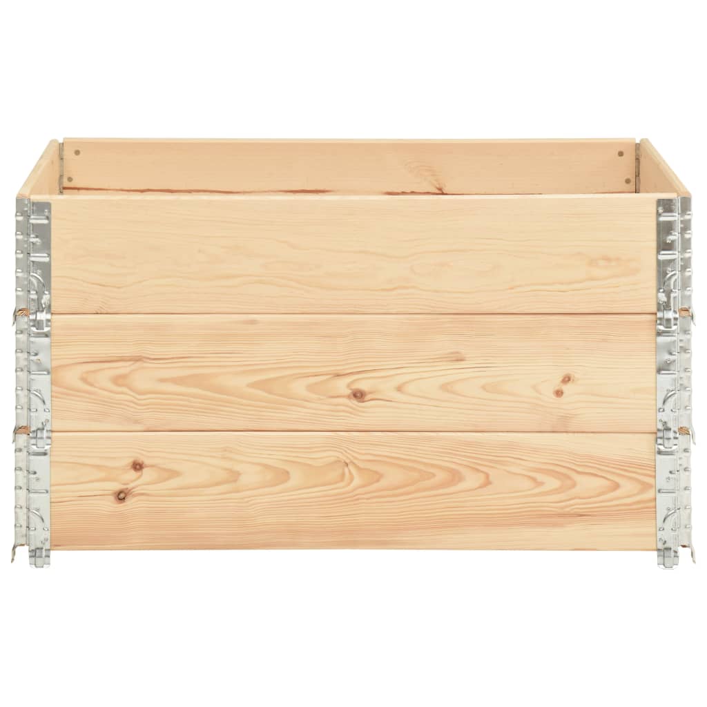 pallet edges, 3 pcs., 50x100 cm, solid pine wood