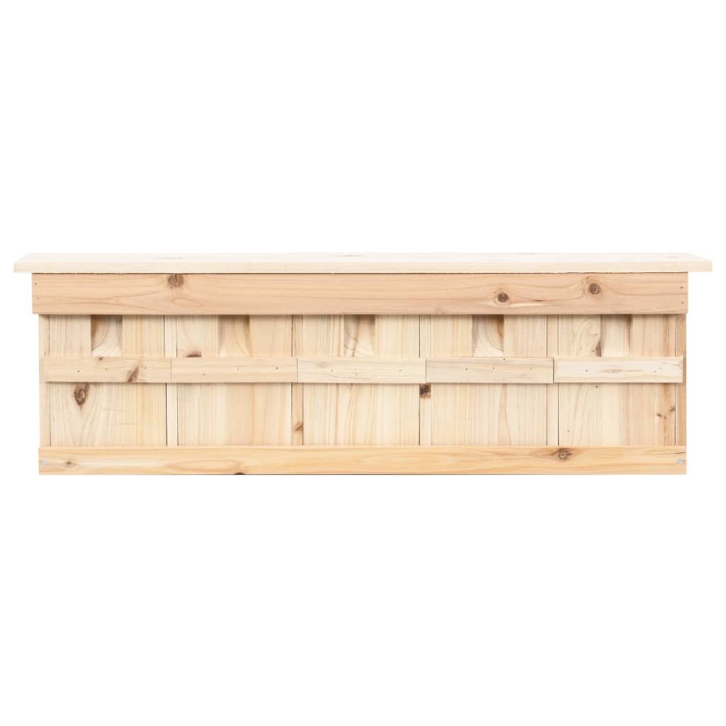 sparrow house with 5 compartments, 68x15x21 cm, fir wood