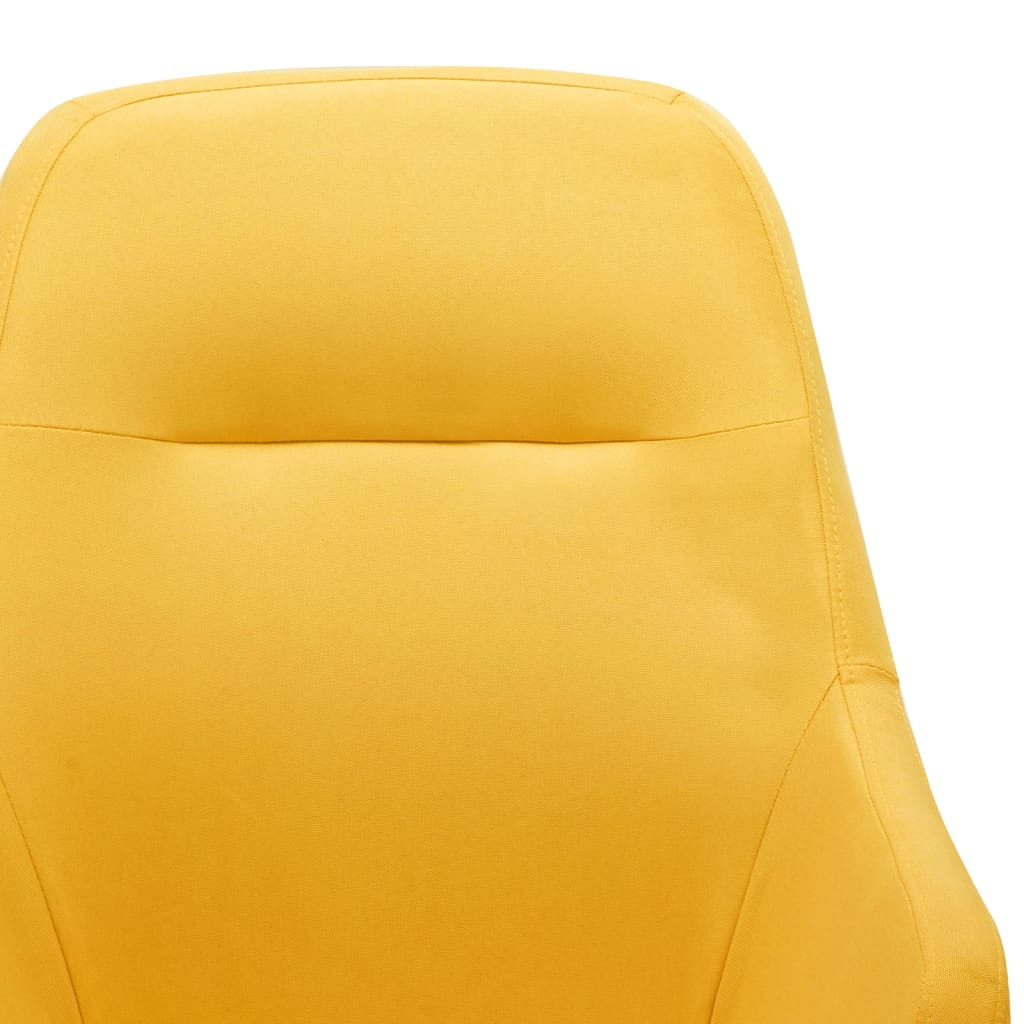 šūpuļkrēsls, sinepju dzeltens audums