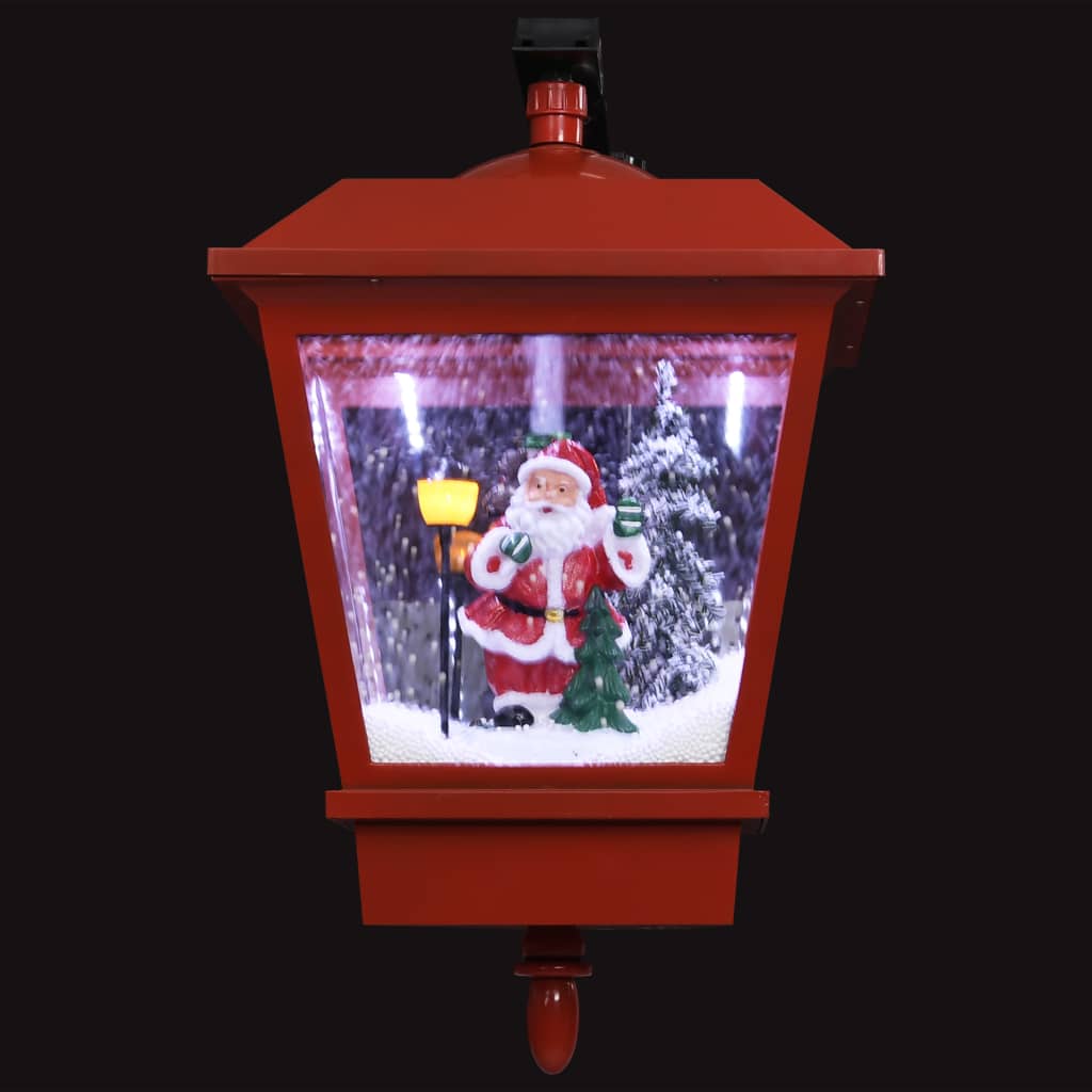Ziemassvētku sienas lampa ar LED, sarkana, 40x27x45 cm