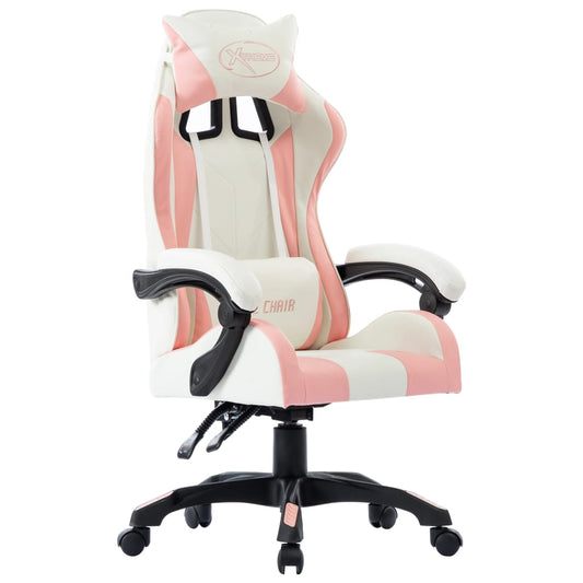 biroja krēsls, rozā mākslīgā āda