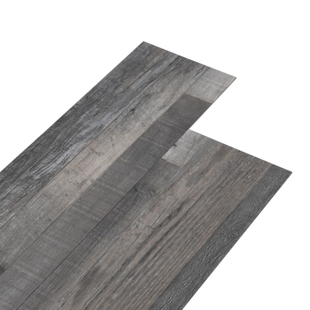 grīdas dēļi, pašlīmējoši, 5,02 m², 2 mm, industriāla koka PVC
