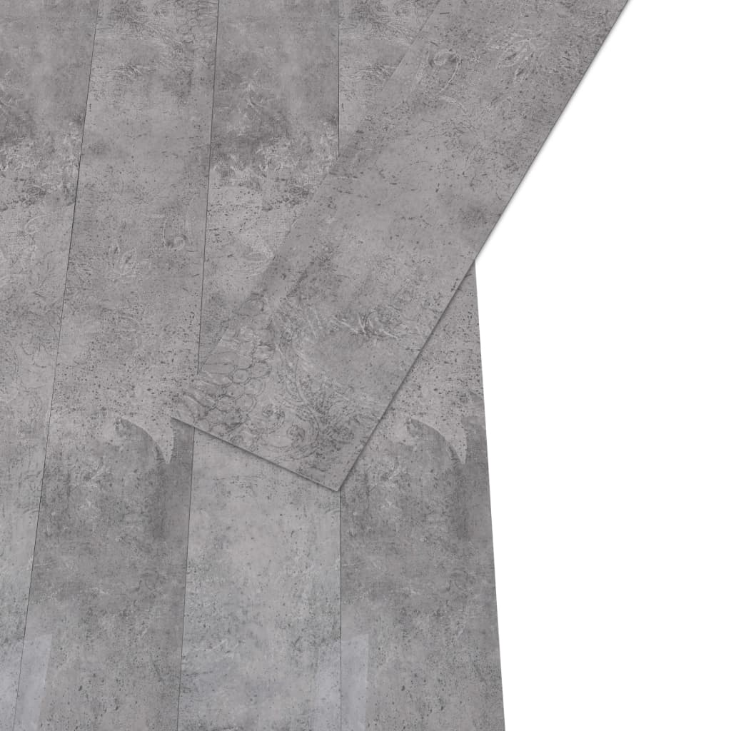 grīdas dēļi, 5,26 m², 2 mm, cementa brūni, PVC