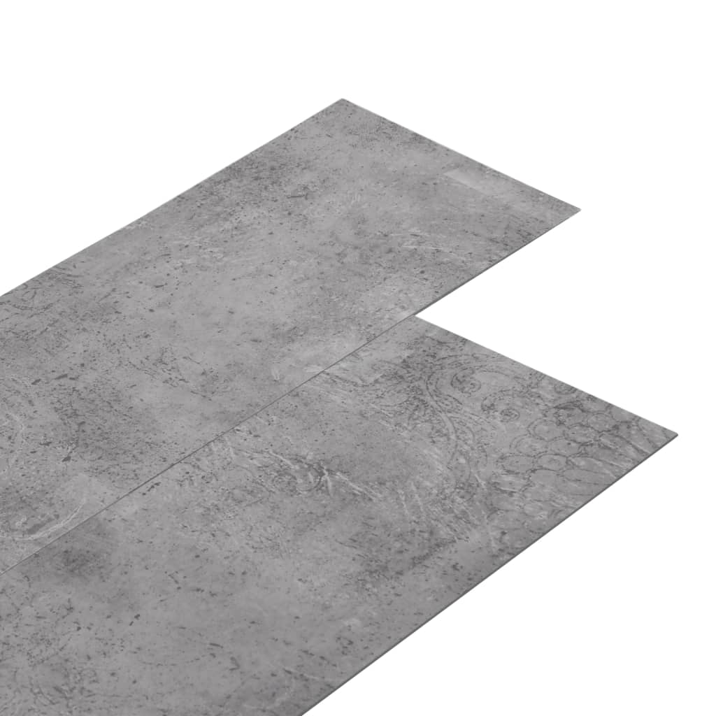 grīdas dēļi, 4,46 m², 3 mm, betona brūns PVC