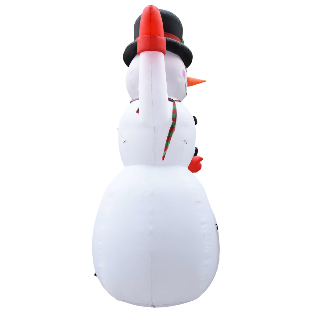 надувной снеговик, LED, IP44, 600 см, XXL