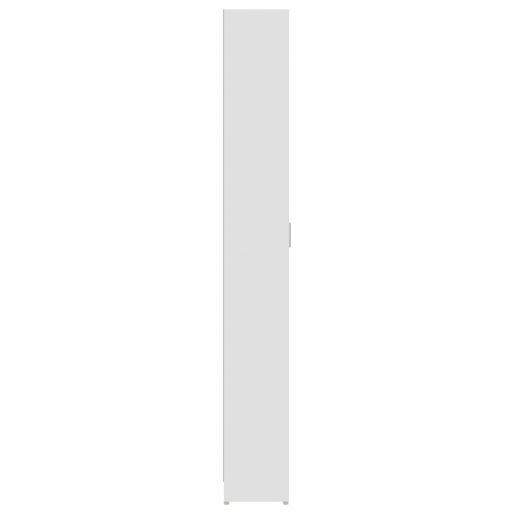 gaiteņa skapis, balts, 55x25x189 cm, skaidu plāksne
