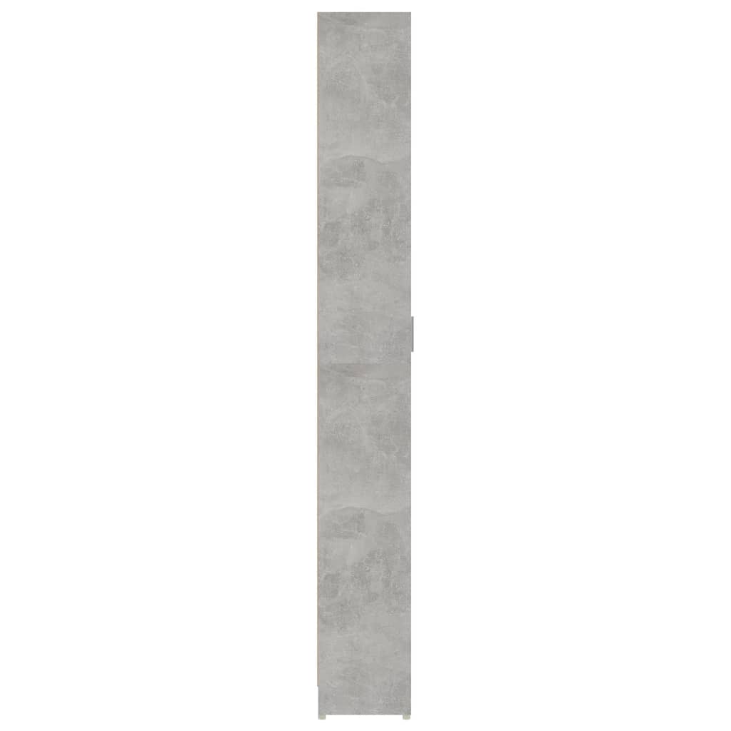 gaiteņa skapis, betona pelēks, 55x25x189 cm, skaidu plāksne