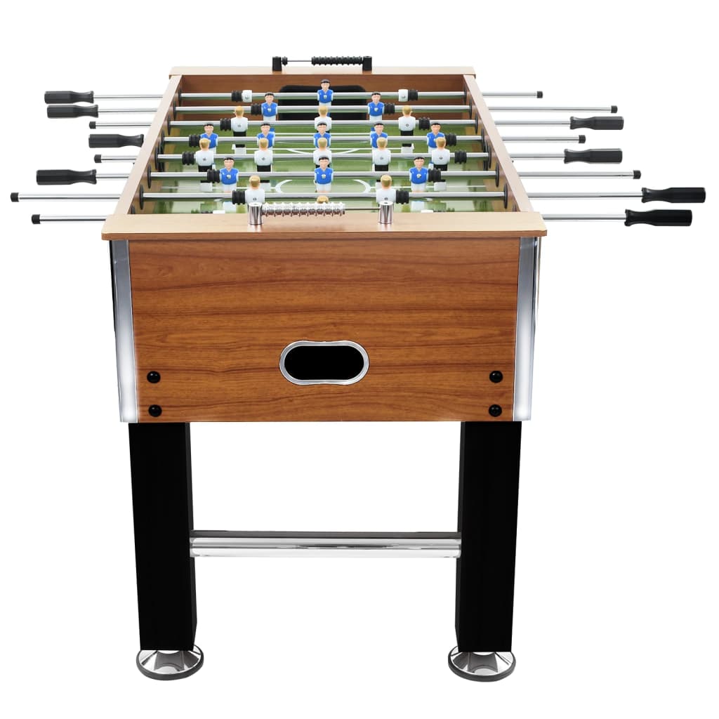 table football, 140x74,5x87,5 cm, 60 kg, steel, brown, black