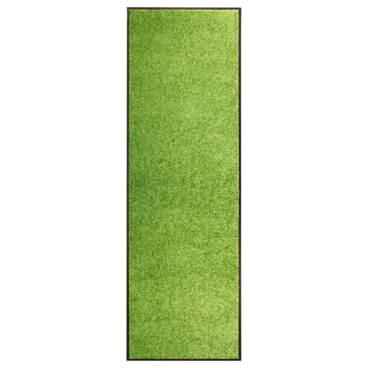 durvju paklājs, mazgājams, zaļš, 60x180 cm