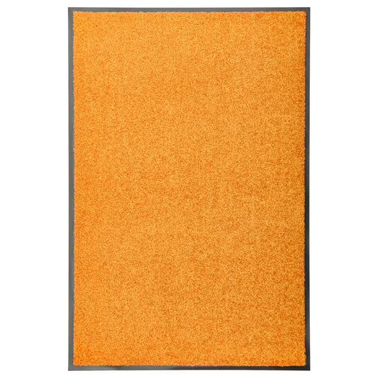 durvju paklājs, mazgājams, oranžs, 60x90 cm
