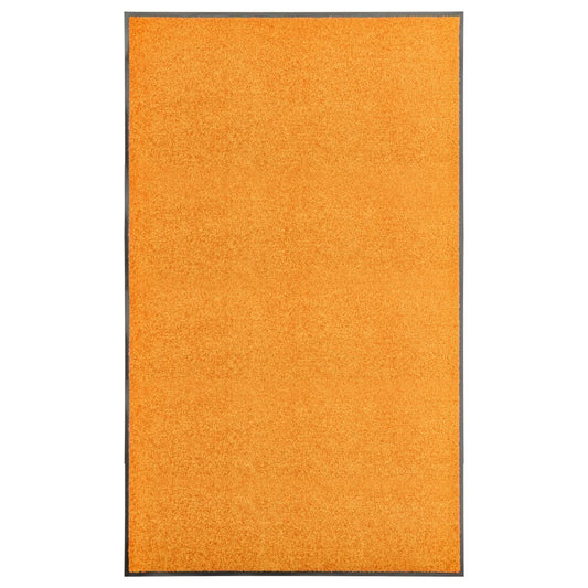 durvju paklājs, mazgājams, oranžs, 90x150 cm