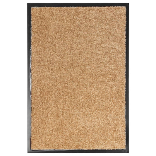 durvju paklājs, mazgājams, krēmkrāsā, 40x60 cm