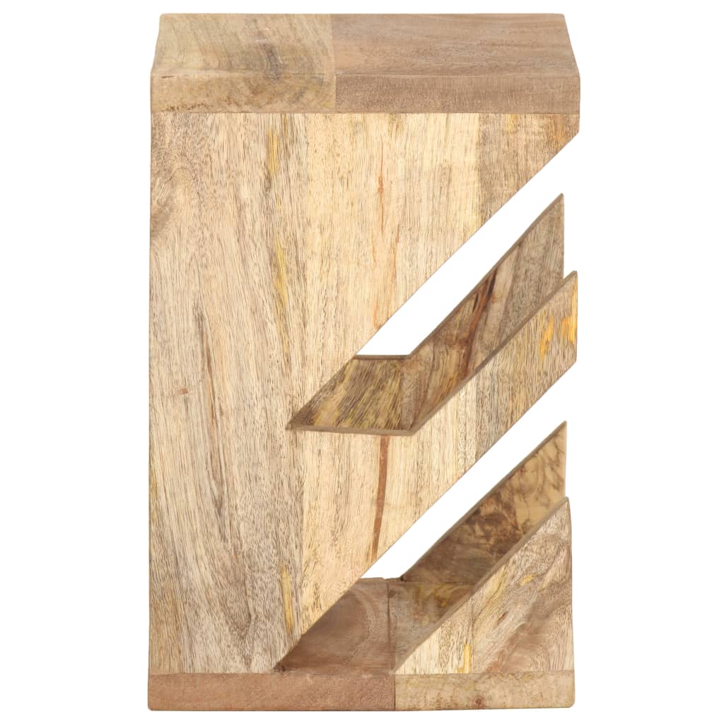 wall skateboard rack, 25x20x30 cm, solid mango wood