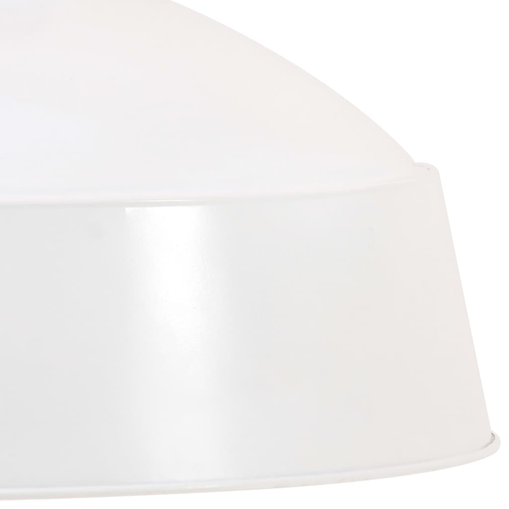 griestu lampa, industriāls dizains, balta, 58 cm, E27