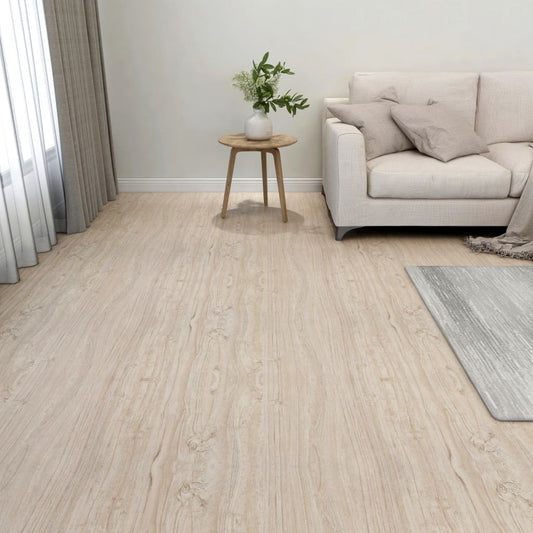 floor tiles, 55 pcs., self-adhesive, 5.11 m², PVC, brown