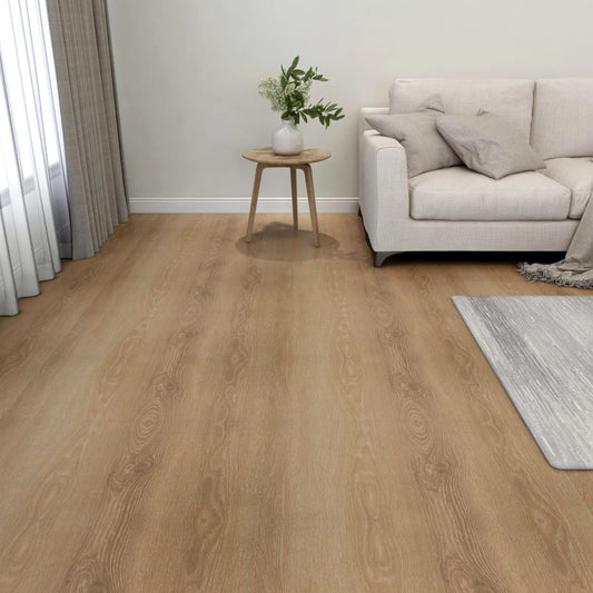 floor tiles, 55 pcs., self-adhesive, 5.11 m², PVC, brown