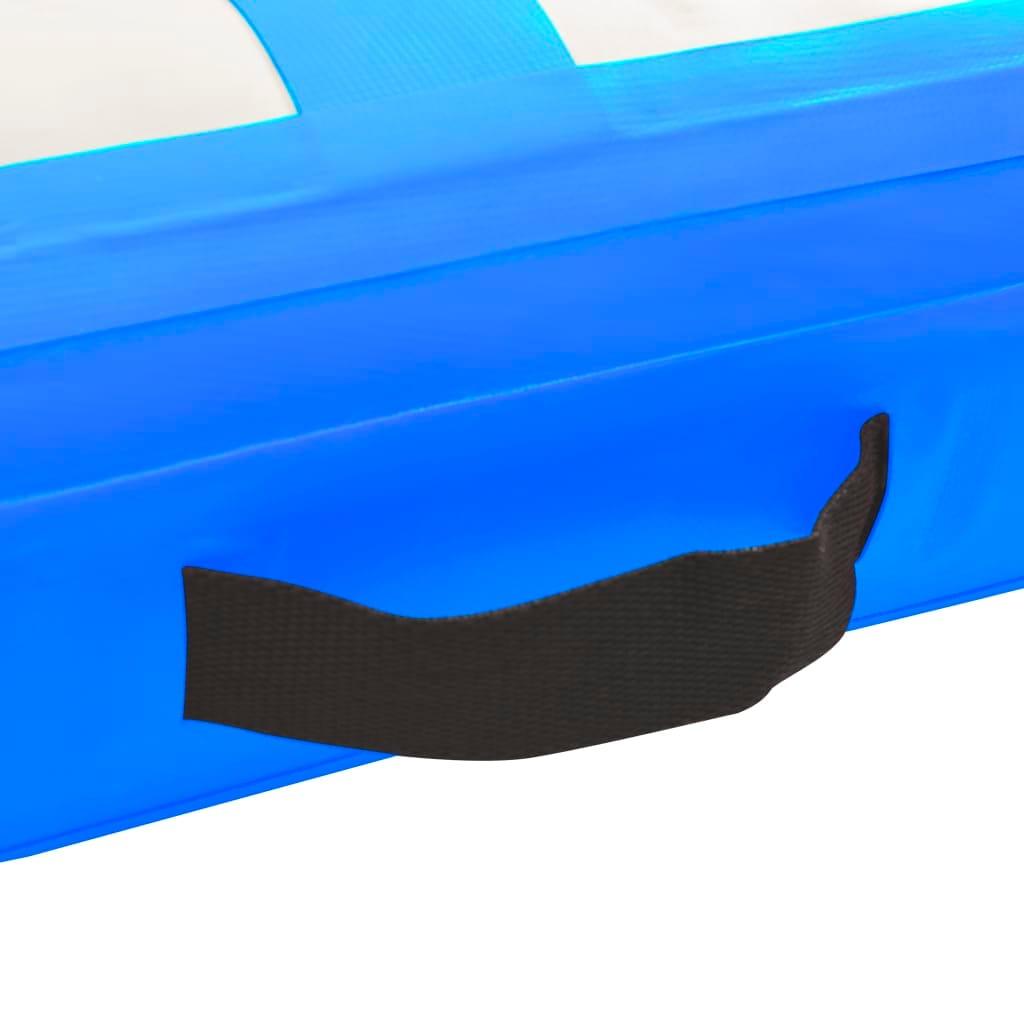 piepūšams vingrošanas paklājs ar pumpi, 60x100x20 cm, zils PVC - amshop.lv
