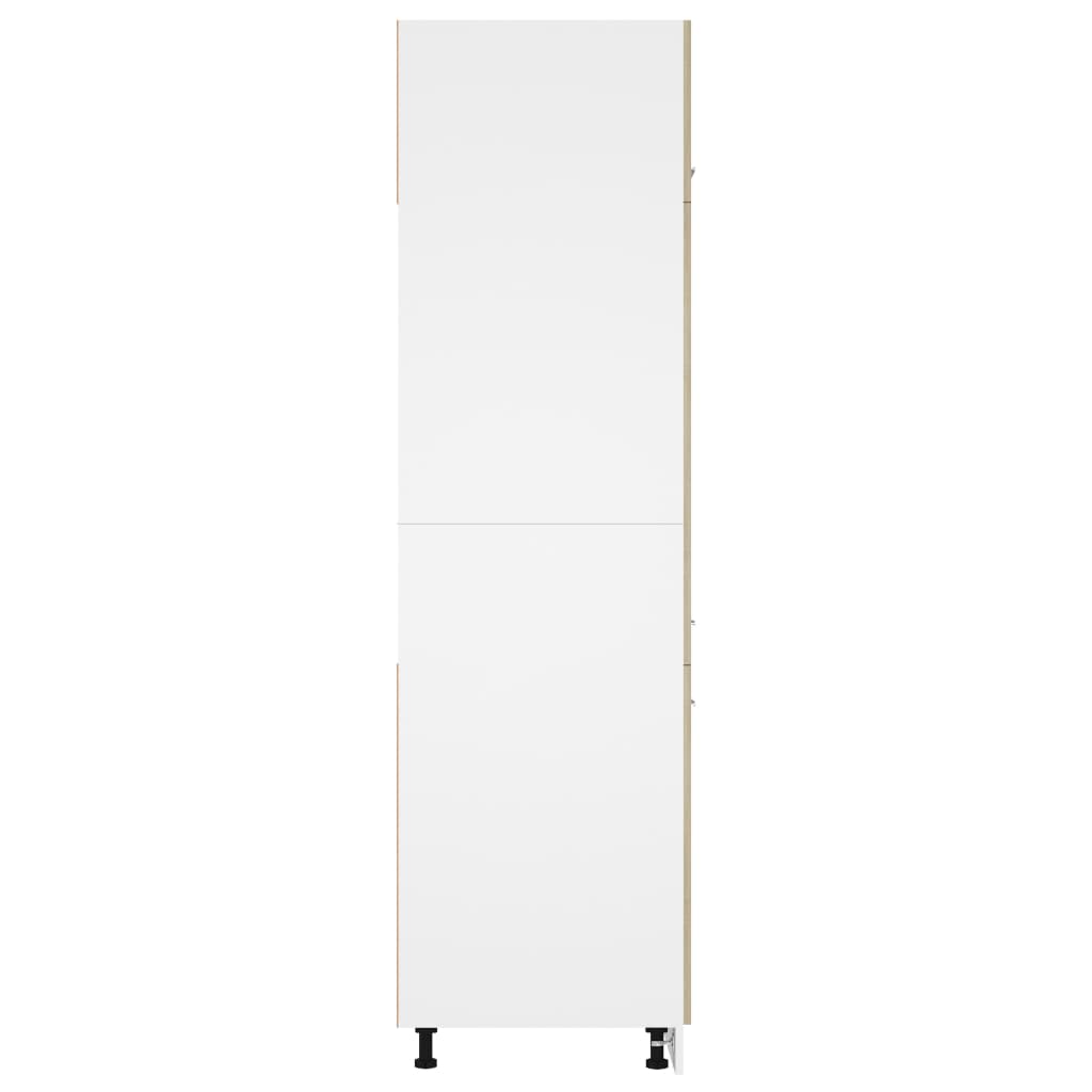 ledusskapja skapis, ozolkoka krāsā, 60x57x207 cm