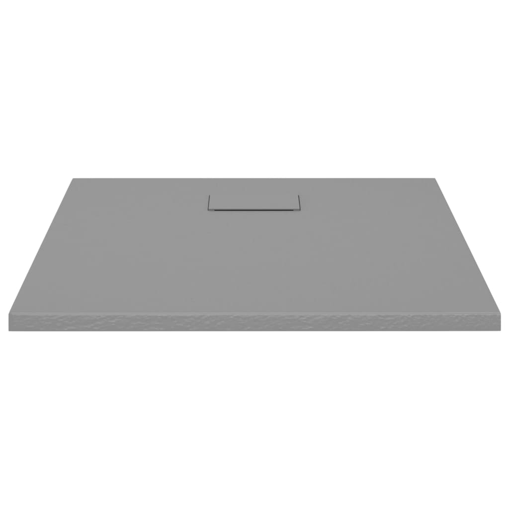 shower base, 80x80 cm, SMC, gray