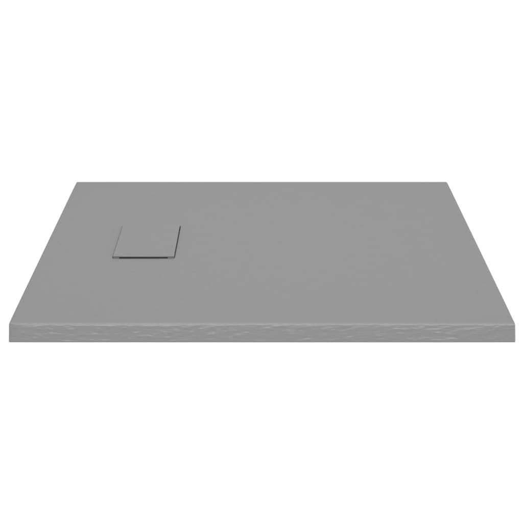 shower base, 80x80 cm, SMC, gray