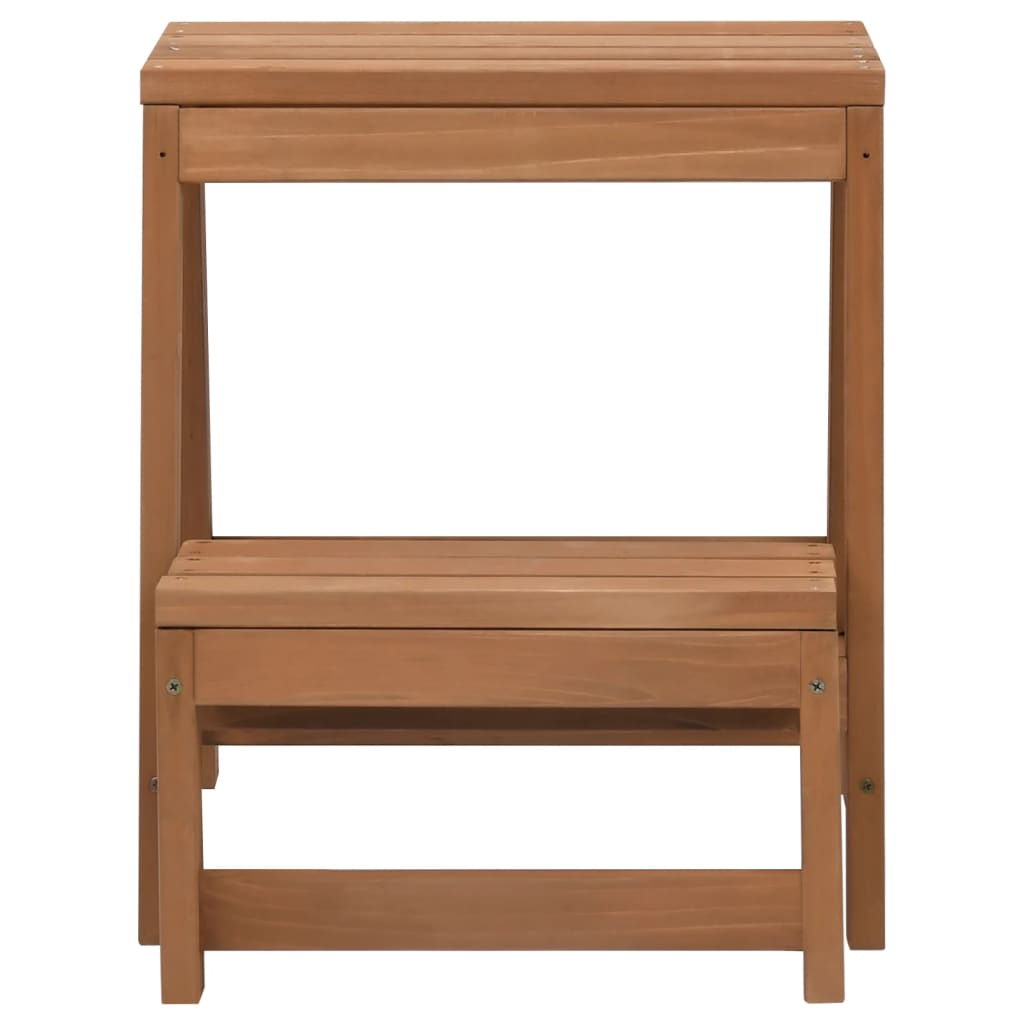 folding step bench, solid spruce wood