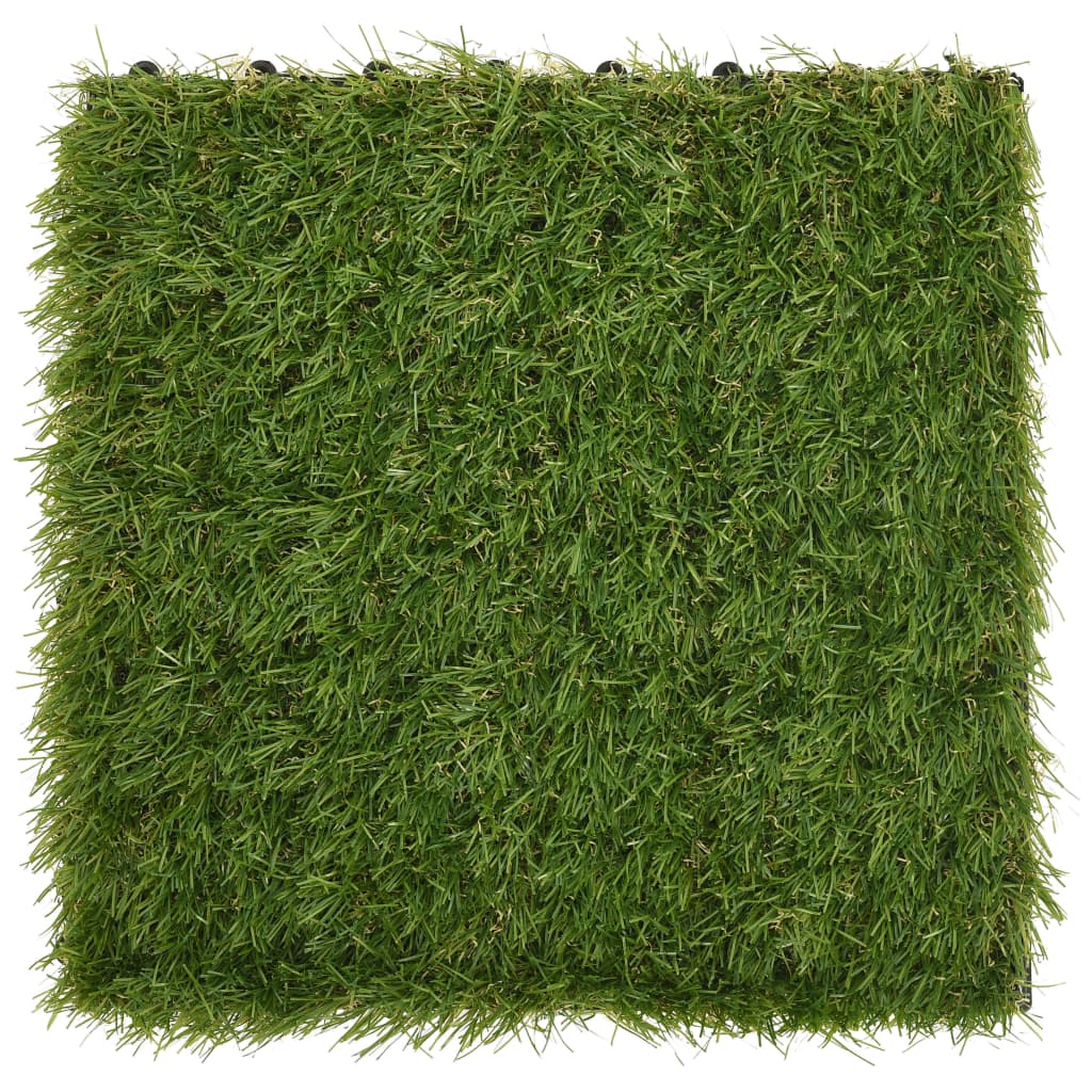 плитка из искусственной травы, 11 шт., 30x30 см, зеленая