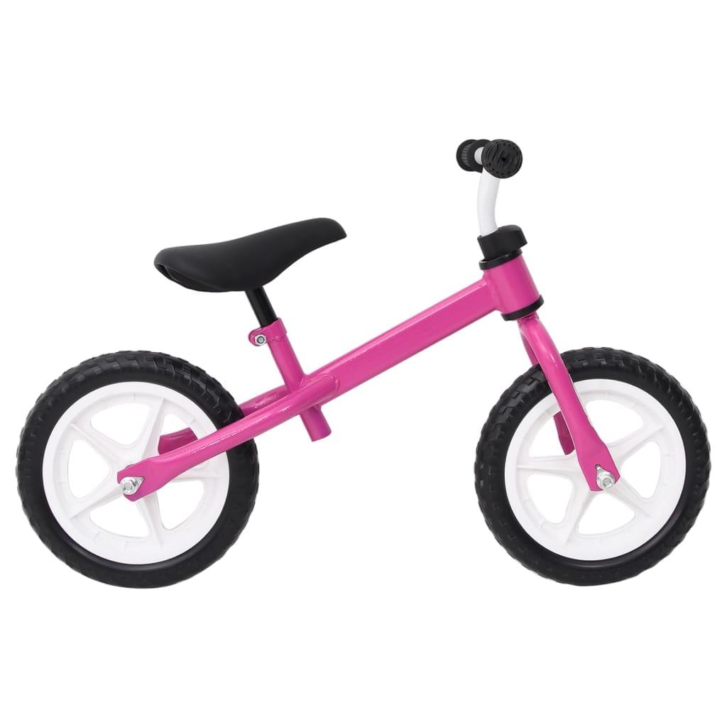 līdzsvara velosipēds, 10 collu riteņi, rozā - amshop.lv