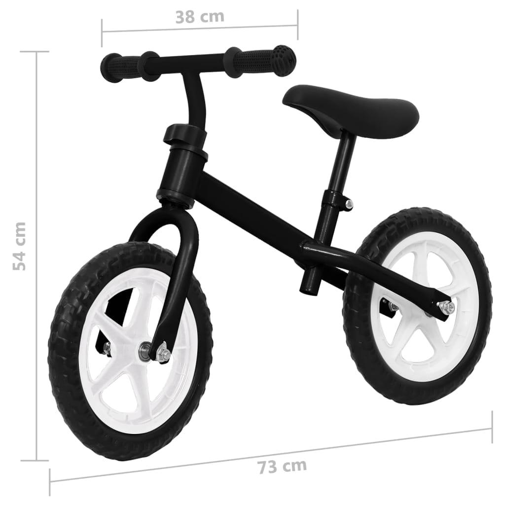 līdzsvara velosipēds, 12 collu riteņi, melns - amshop.lv