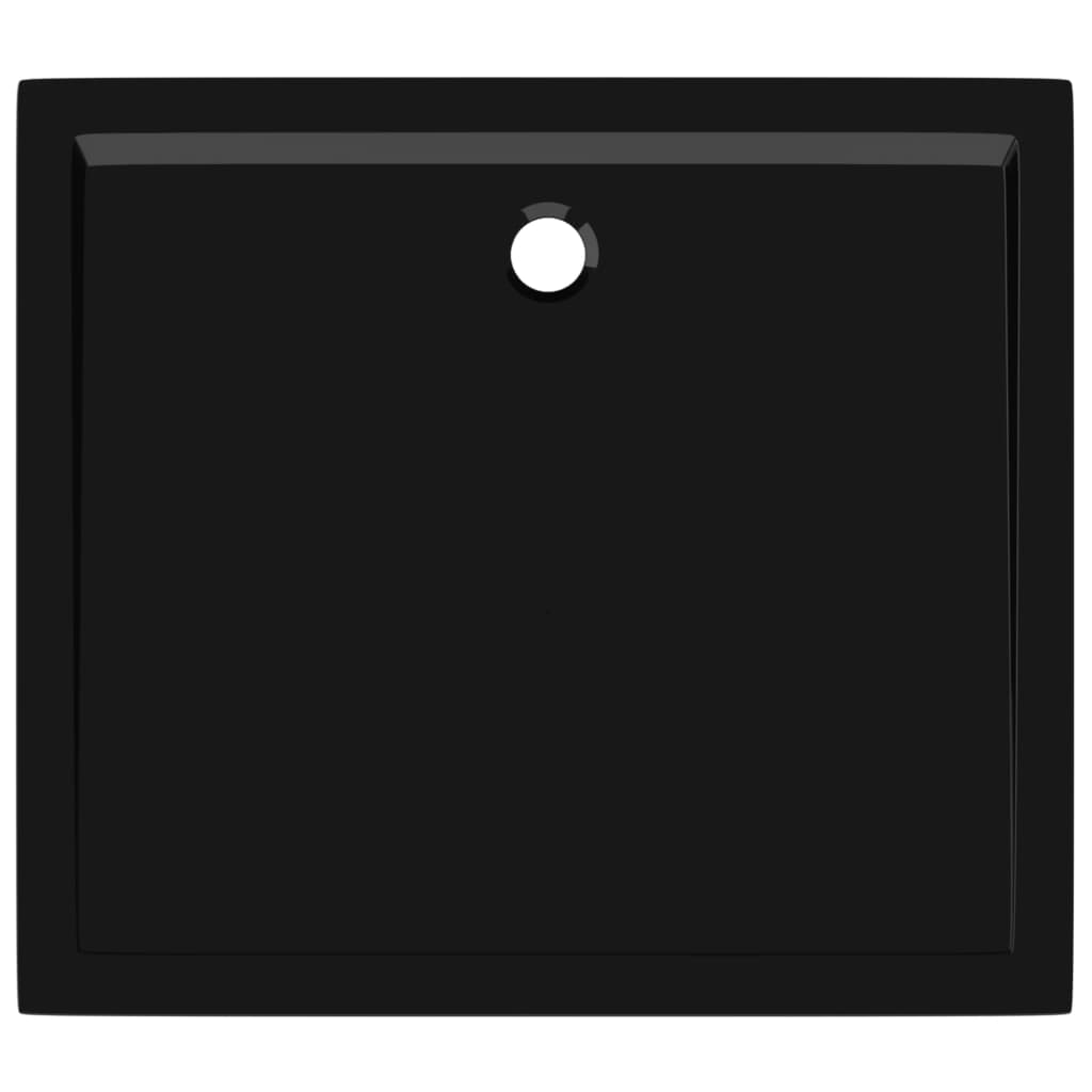 поддон для душа, прямоугольный, АБС, черный, 80x90 см