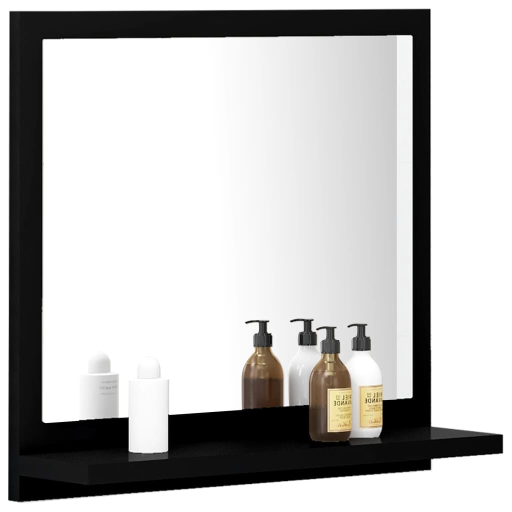 vannasistabas spogulis, melns, 40x10,5x37 cm, skaidu plāksne