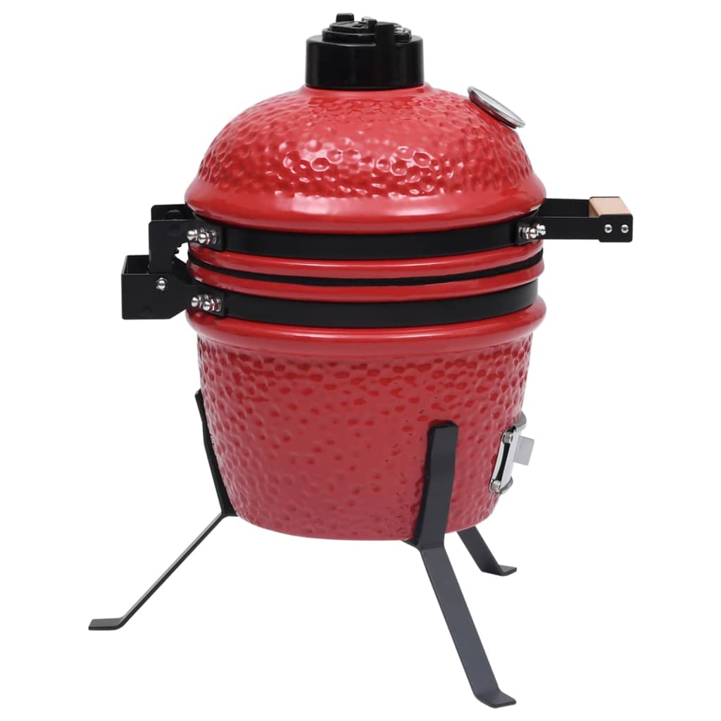 Kamado grill, smokehouse, ceramic, 56 cm, red
