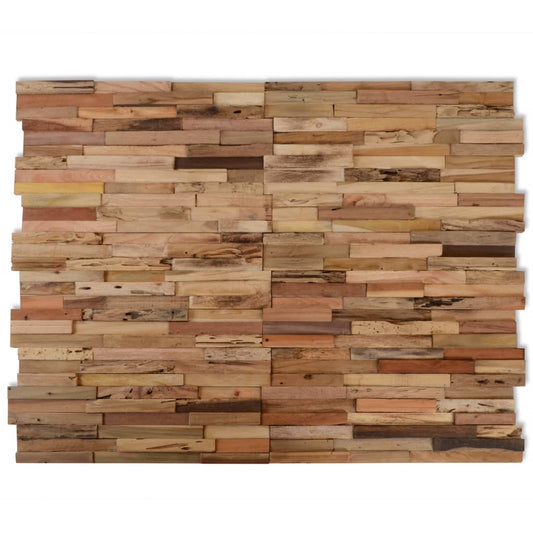 wall decoration panels, 10 pcs., 1.03 m², recycled teak wood