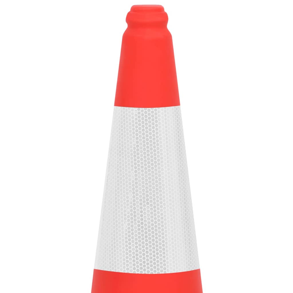 reflective traffic cones with heavy bases, 10 pcs., 75 cm