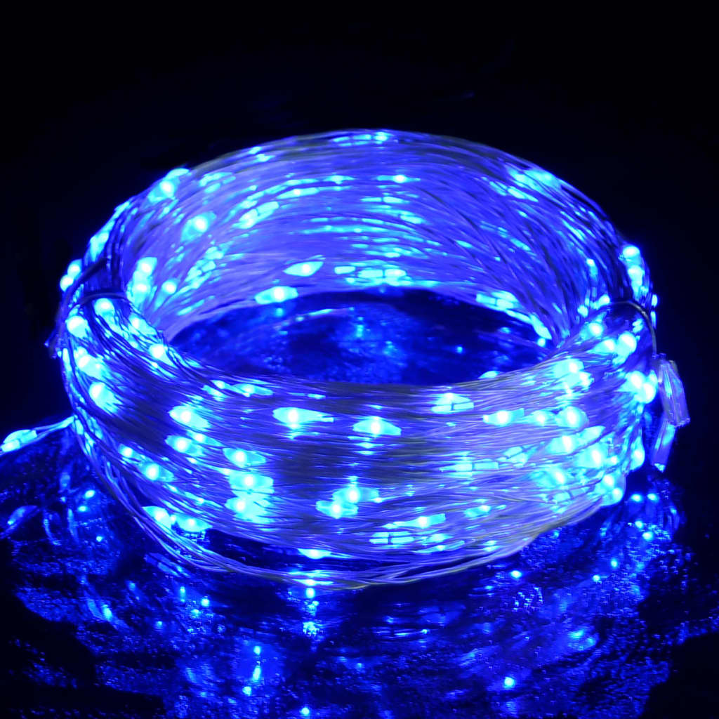 String of LED lights with 150 LEDs, blue, 15 m