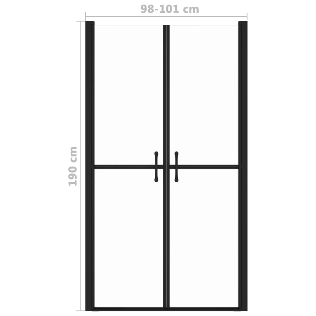 dušas durvis, (98-101)x190 cm, ESG, caurspīdīgas