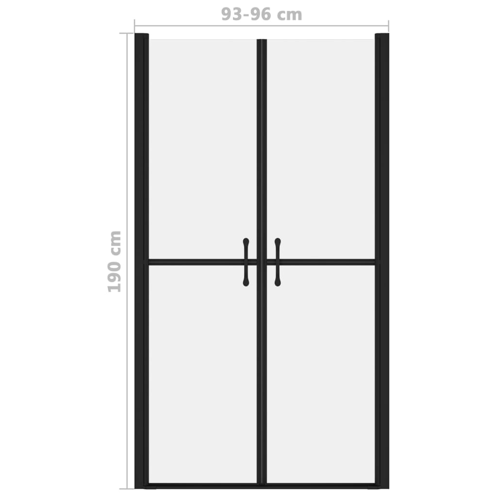 dušas durvis, (93-96)x190 cm, ESG, matētas