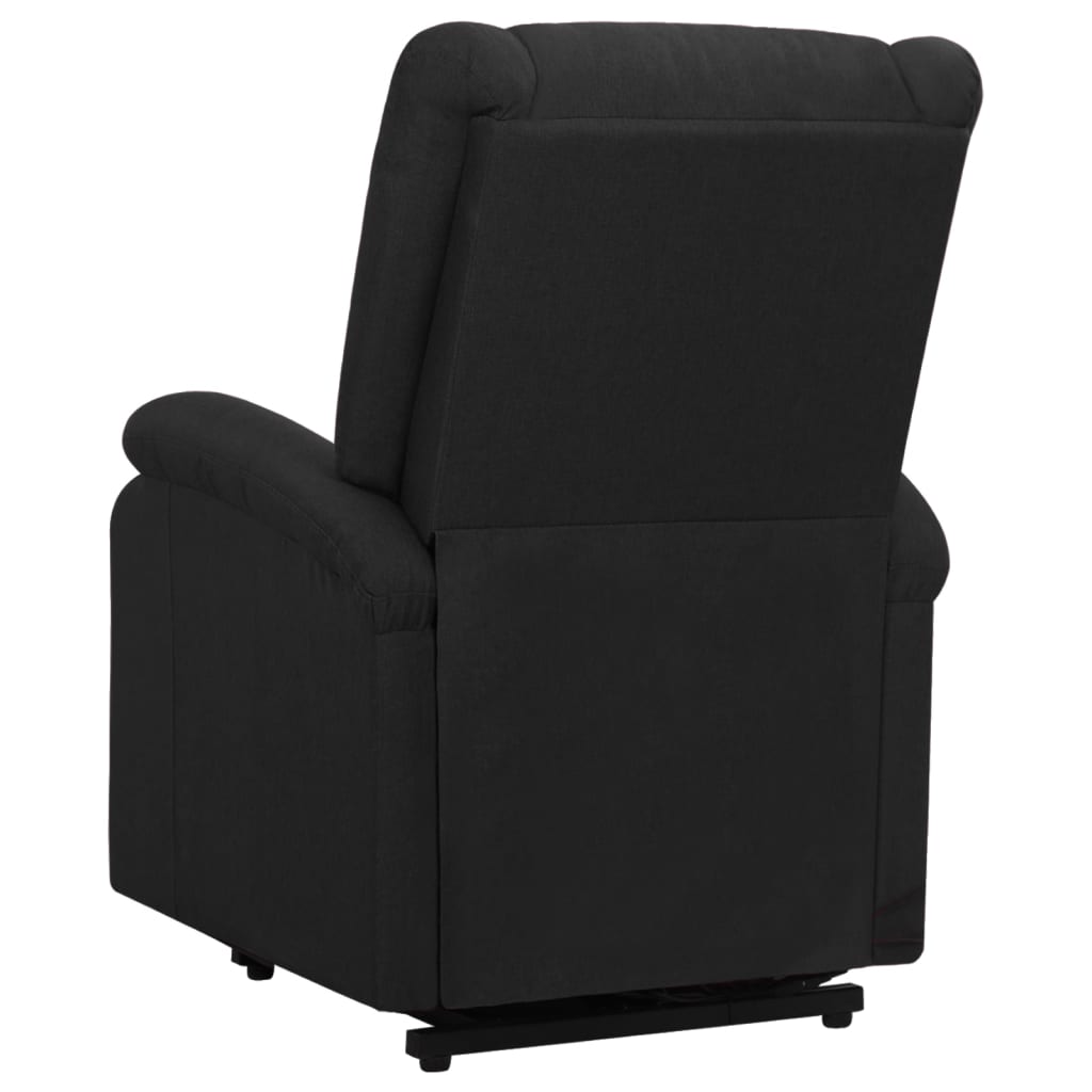 massage chair, liftable, reclining, black fabric