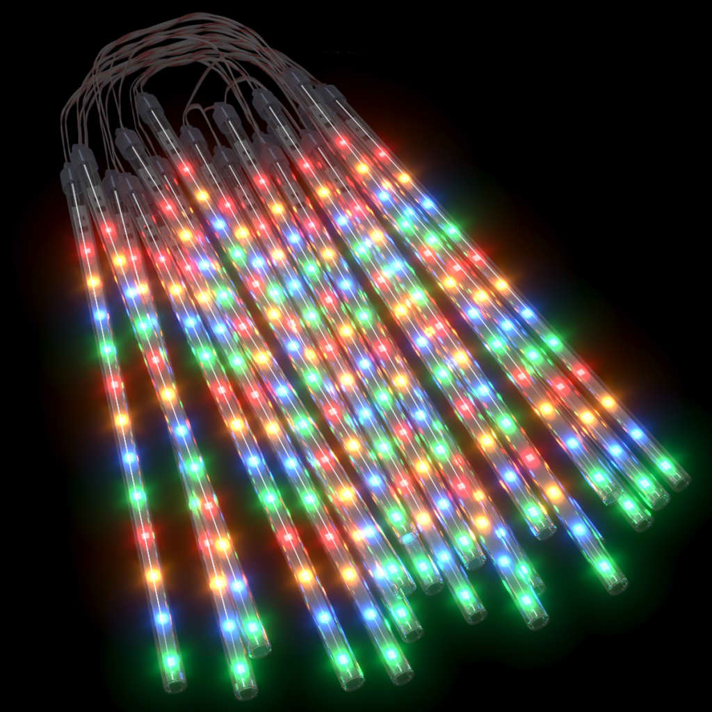 meteoru lampiņas, 20 gab., 30 cm, 480 LED, krāsainas