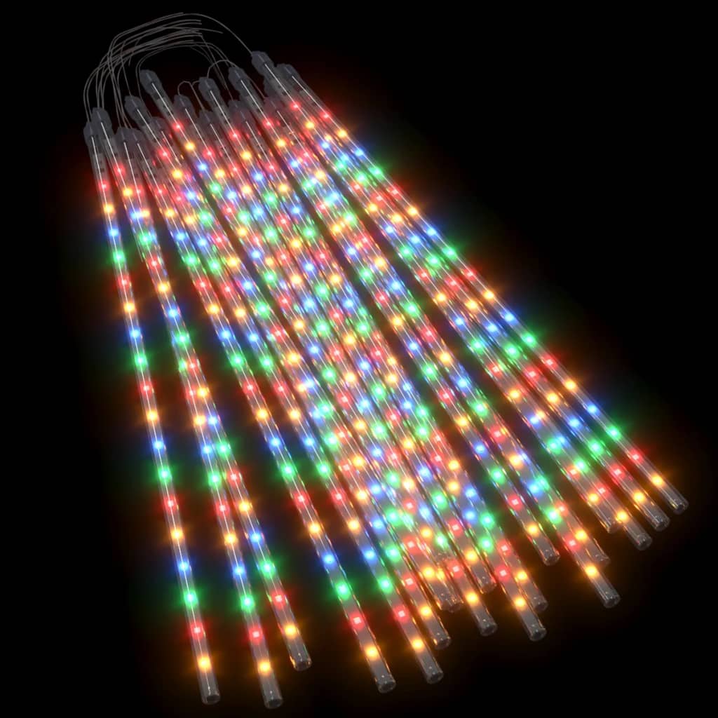 meteoru lampiņas, 20 gab., 50 cm, 720 LED, krāsainas