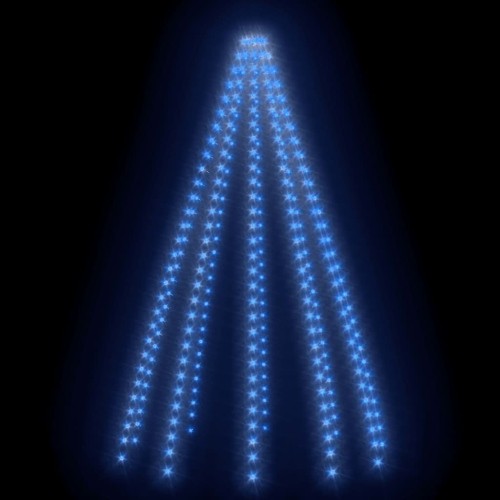 Ziemassvētku lampiņas, 250 zilas LED, 250 cm