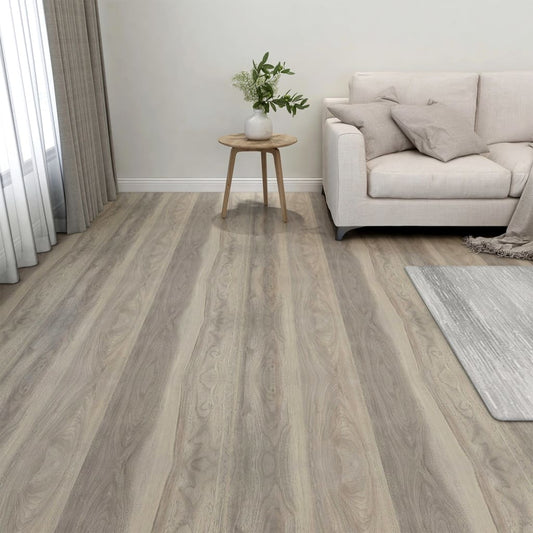 floor tiles, 20 pcs., self-adhesive, 1.86 m², PVC, gray-brown
