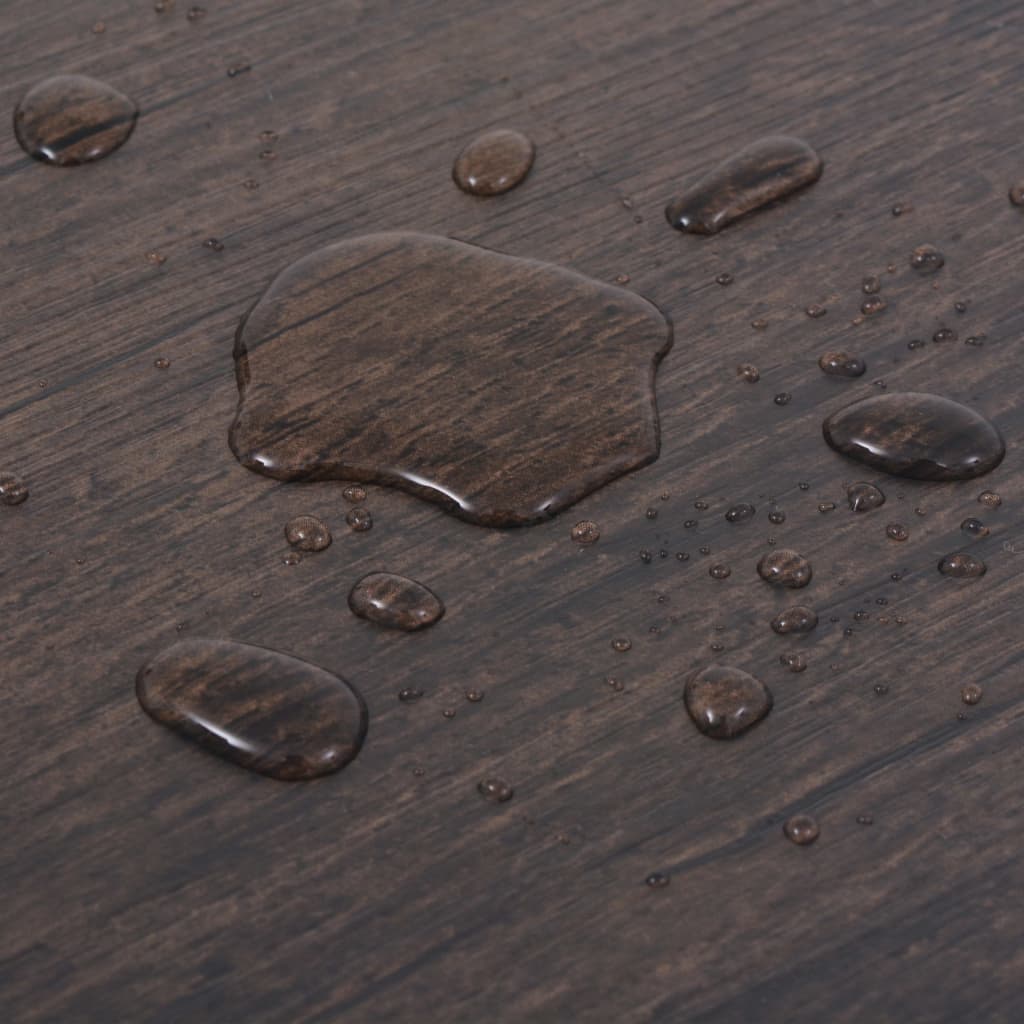 floor boards, self-adhesive, 5.21 m², 2 mm, dark brown, PVC