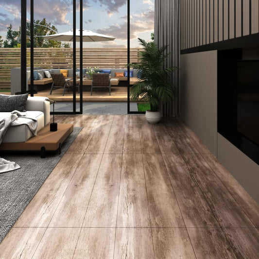 floor boards, self-adhesive, 5.21 m², 2 mm, wood pattern, PVC