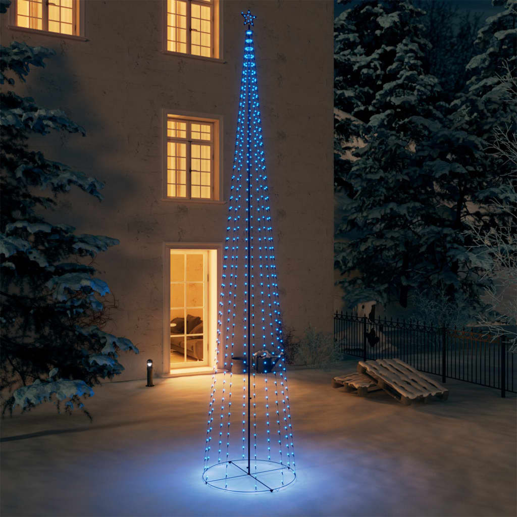 Christmas tree, 752 blue LED lights, 160x500 cm