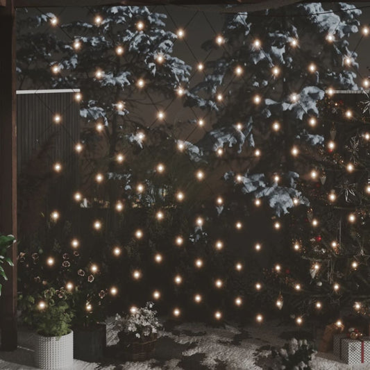 Ziemassvētku lampiņu tīkls, 3x2 m, 204 silti baltas LED