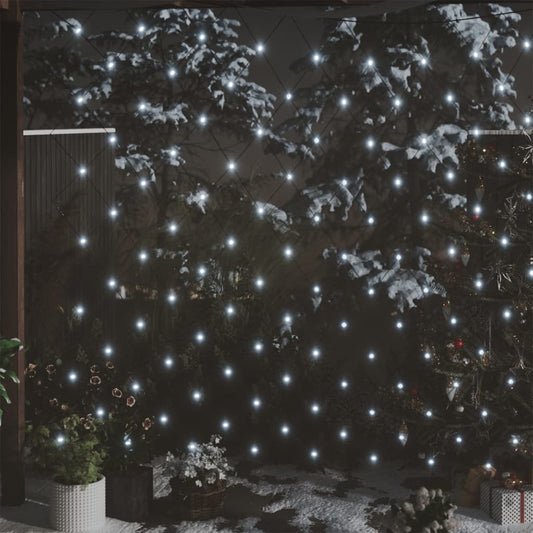 Ziemassvētku lampiņu tīkls, 3x2 m, 204 vēsi baltas LED