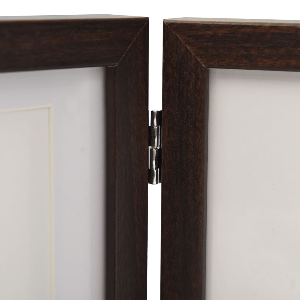 3-part photo frame, collage, dark brown, 28x18 cm+2x(13x18 cm)